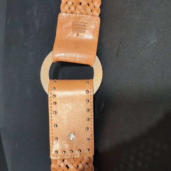 Calvin Klein Women's Braided Tan Leather Boho Style Belt,Size S. - Picture 5 of 9